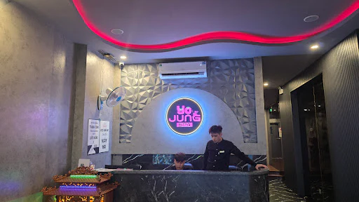 요정스파 안내 데스크와 로비